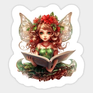 Fairy Christmas Girl Sticker